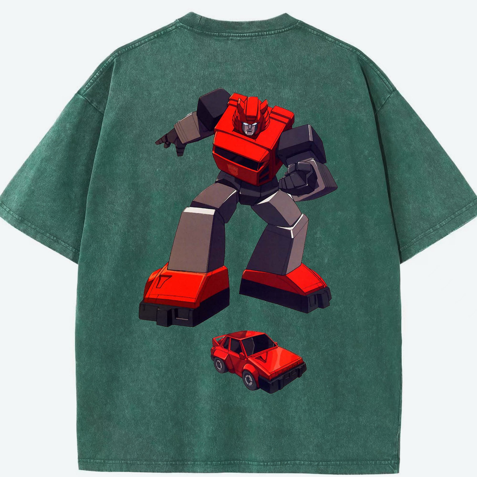 （画像用）  綿100% ヴィンテージ風 半袖Tシャツ（背面プリント）